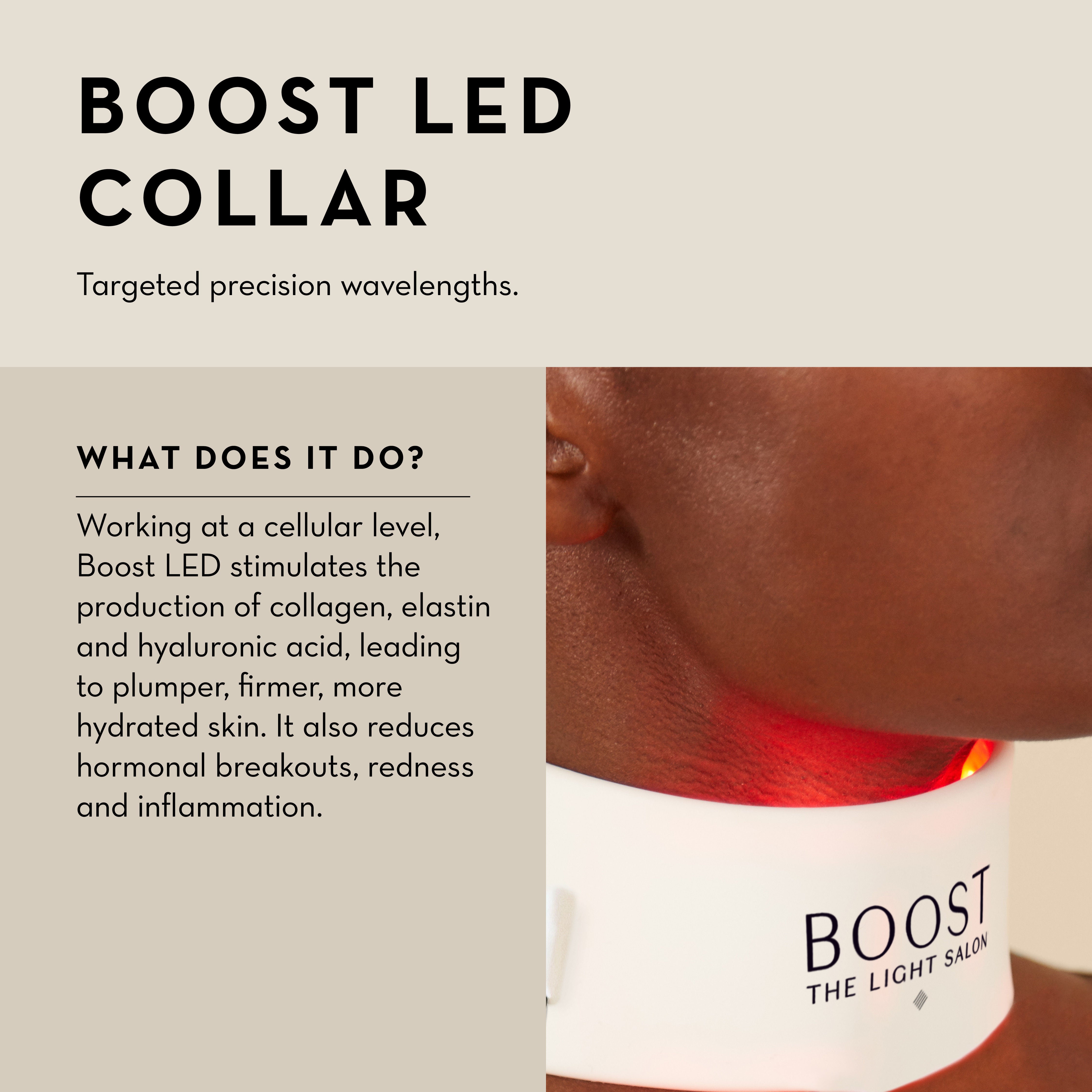 Boost LED Dog Collar - High Visibility Reflective Safety Collar for Night Walking, Running & Outdoor Adventures