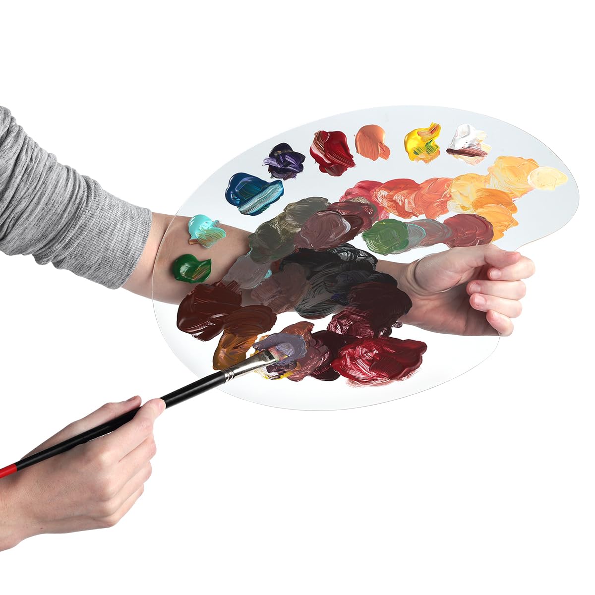 Bob Ross Oil Painting Set - 6 Colors, Easel & Brushes for Artists | Home & Studio Use