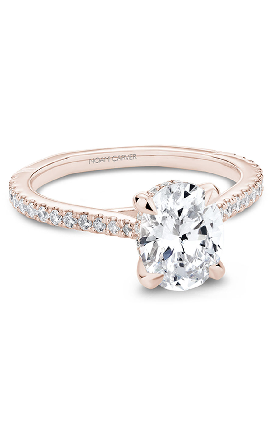 Noam Carver Atelier A033 02RA Diamond Engagement Ring - Elegant Solitaire Ring for Proposal, Wedding & Anniversary Gifts