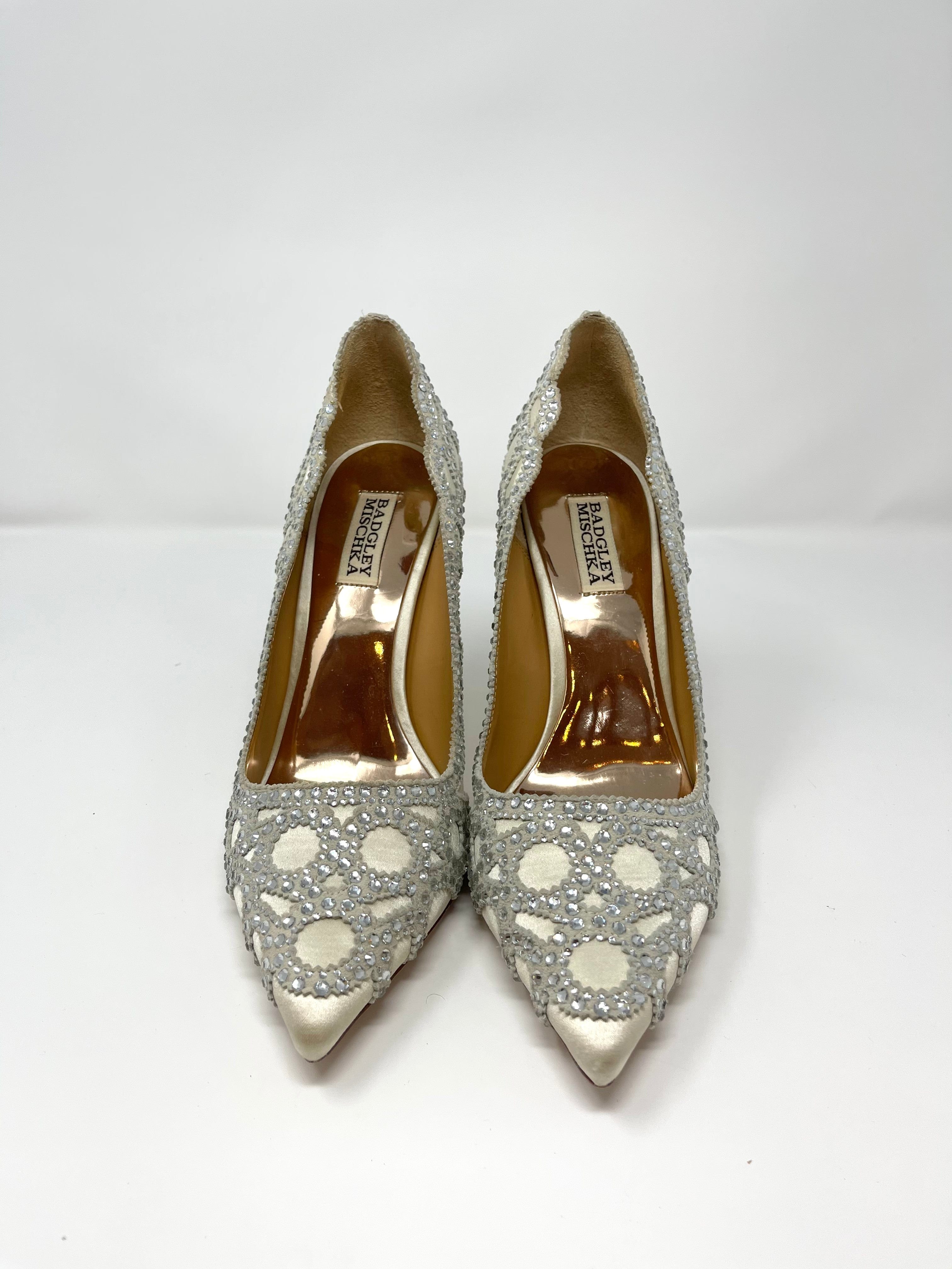 Badgley Mischka Rouge Women's Heels Size 8.5 - Elegant Evening Shoes for Parties, Weddings & Special Occasions