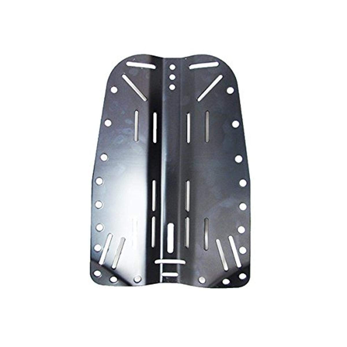 Scuba Choice Scuba Tech Diving Aluminum Black Backplate - Lightweight & Durable for Professional Scuba Diving, Freediving, and Technical Diving Gear Setup | Perfect for Deep Sea Exploration and Underwater Adventures