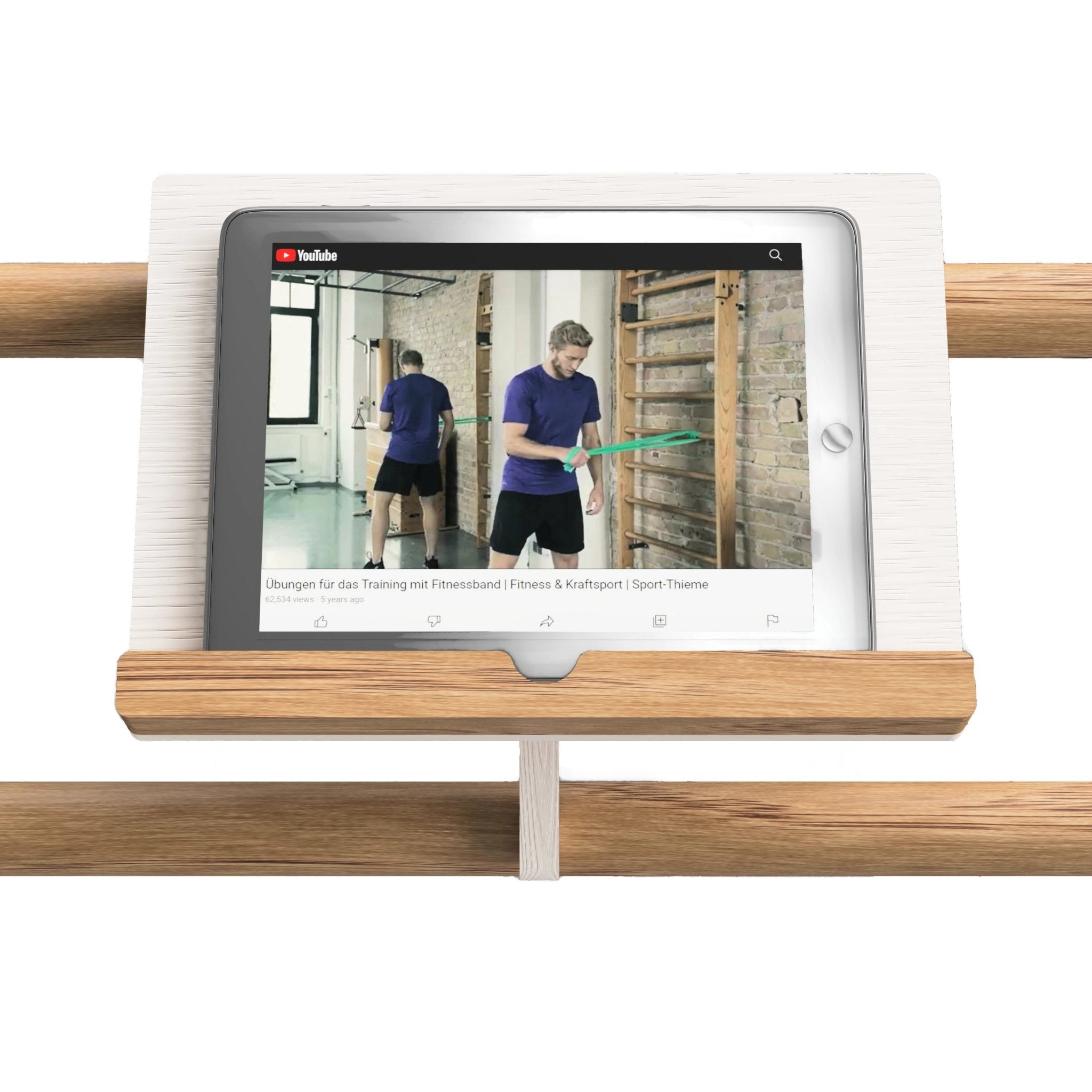 Wooden Wall Mounted Horizontal Bar for Kids - Gymnastic Training Equipment for Home & Gym - Perfect for Pull-Ups, Climbing & Strength Exercises