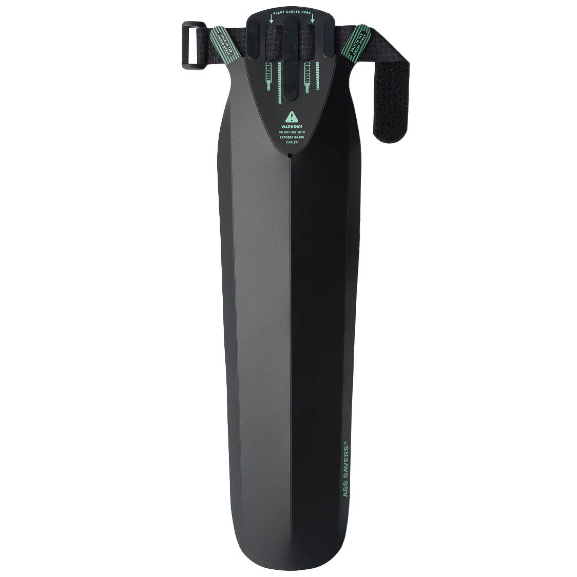 Ass Savers Speed Mullet Fender - Black Mountain Bike Mudguard for Road & Gravel Bikes | Lightweight & Durable Rear Bicycle Fender for Wet & Muddy Conditions