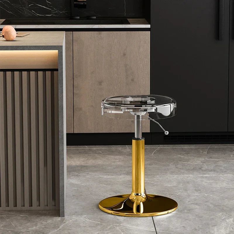 Premium Acrylic Kitchen Island Bar Stool - Modern High-End Counter Stool for Dining & Entertaining - Perfect for Home, Restaurant & Cafe Use