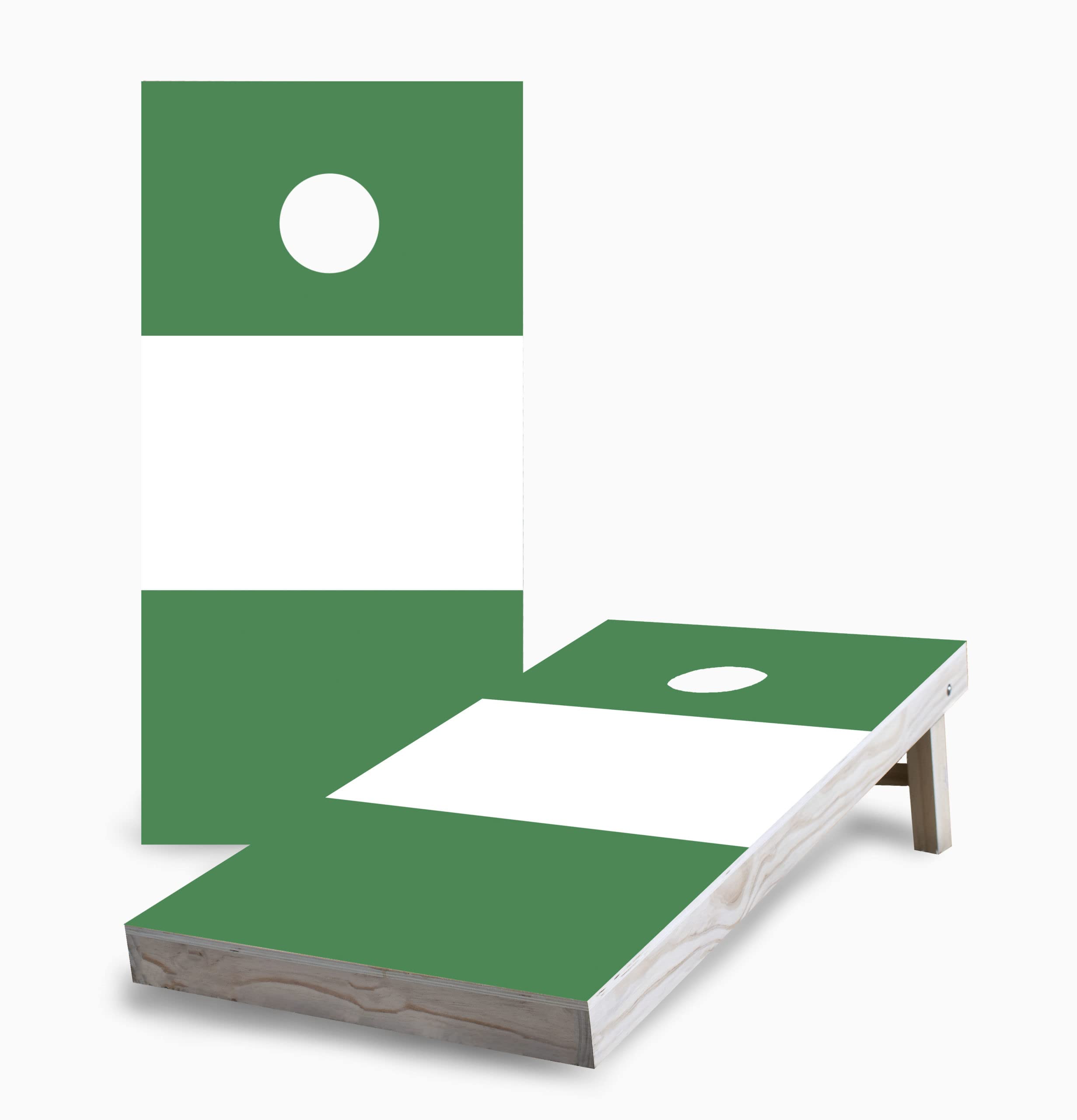 Premium Nigerian Flag Cornhole Game Set - 2 Boards, 8 Bags & Accessories for Outdoor Parties, Tailgating & Backyard Fun