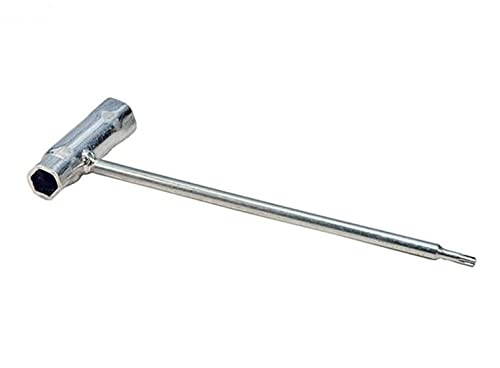 Realman 5/8 x 3/4 (16 x 19mm) Torx Screwdriver Wrench for John Deere, Echo, Husqvarna, Stihl, Poulan Chainsaws - Perfect for Bar Nut Maintenance & Chainsaw Repairs