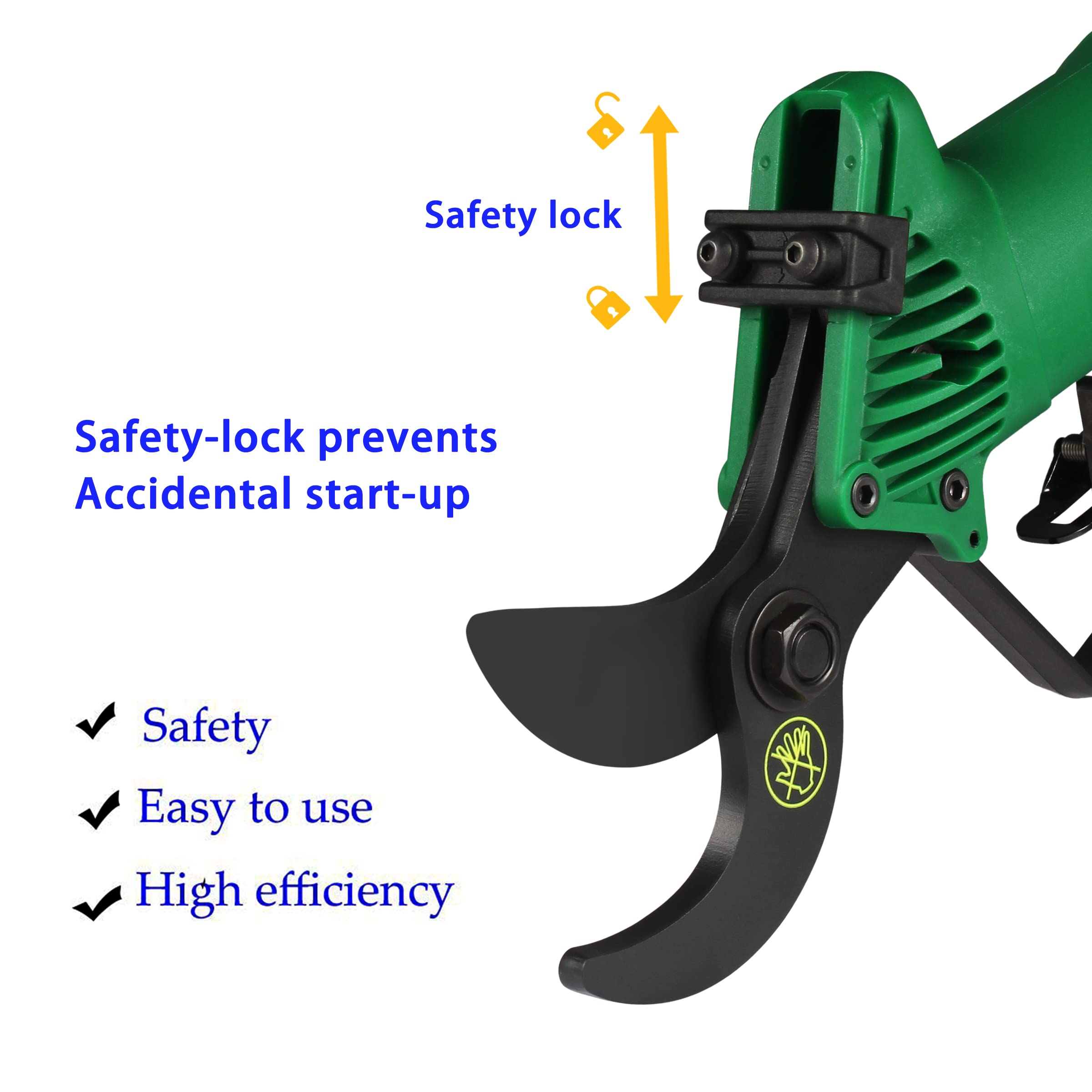 Ouya Pneumatic Pruning Shears - Air Powered Tree & Hedge Trimmer, Professional Gardening Scissors for Branches, Grass & Shrubs - Perfect for Landscaping, Yard Maintenance & Professional Gardeners
