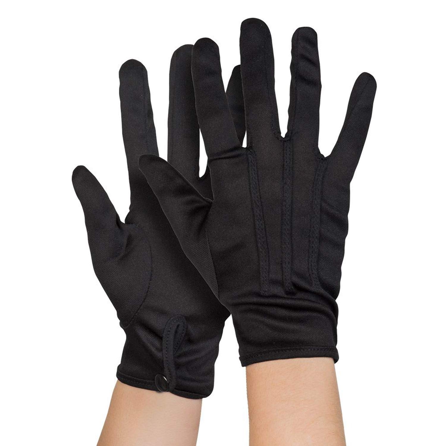 03080 Basic Gloves with Snap Button Closure - Durable Work Gloves for Gardening, Construction & Outdoor Activities