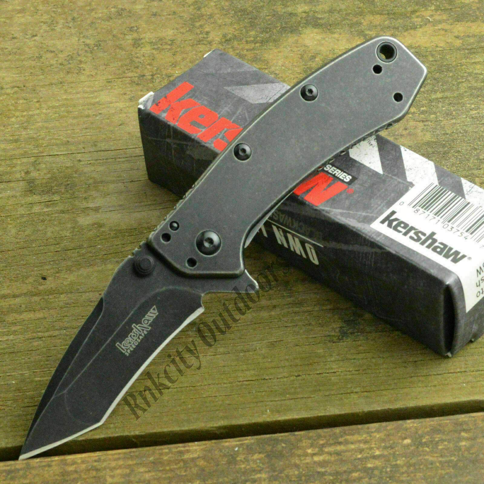 Hinderer Cryo 8Cr13MoV Blackwash Tanto Folding Knife - Framelock Pocket Knife for EDC, Outdoor Survival & Tactical Use