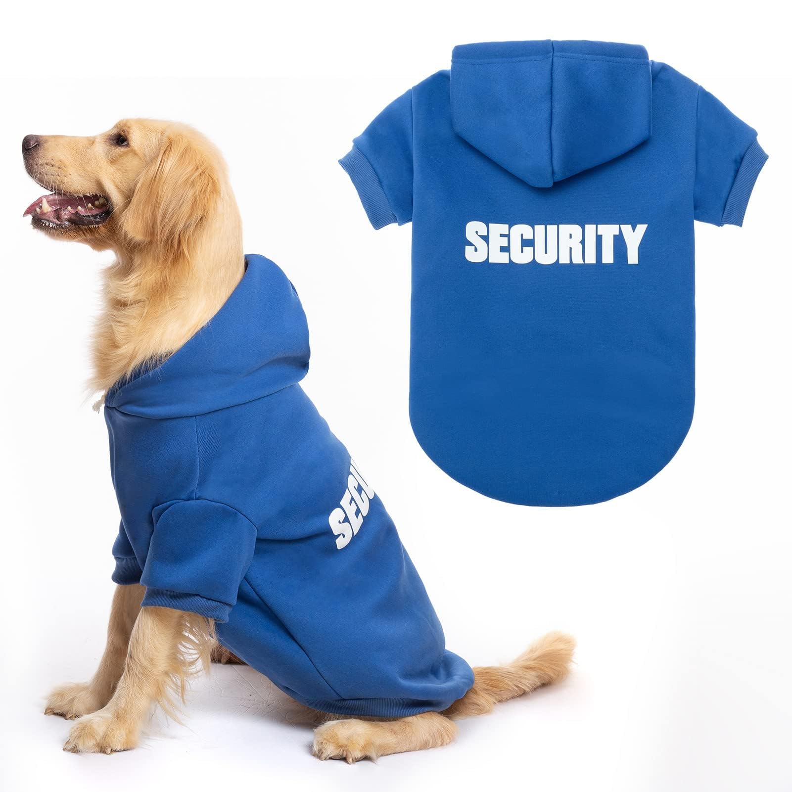 BINGPET Warm Fleece Hooded Dog Sweater - Soft Brushed Winter Coat for Small Medium Large Dogs & Cats | Cold Weather Pet Hoodie for Outdoor Walks & Indoor Comfort
