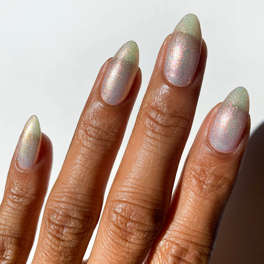 Badtothebrow Mini Nail Polish Set - 3 Piece Light Scattering Nail Lacquer Trio for Gel Manicures & Nail Art | Perfect for Parties, Weddings & Special Occasions