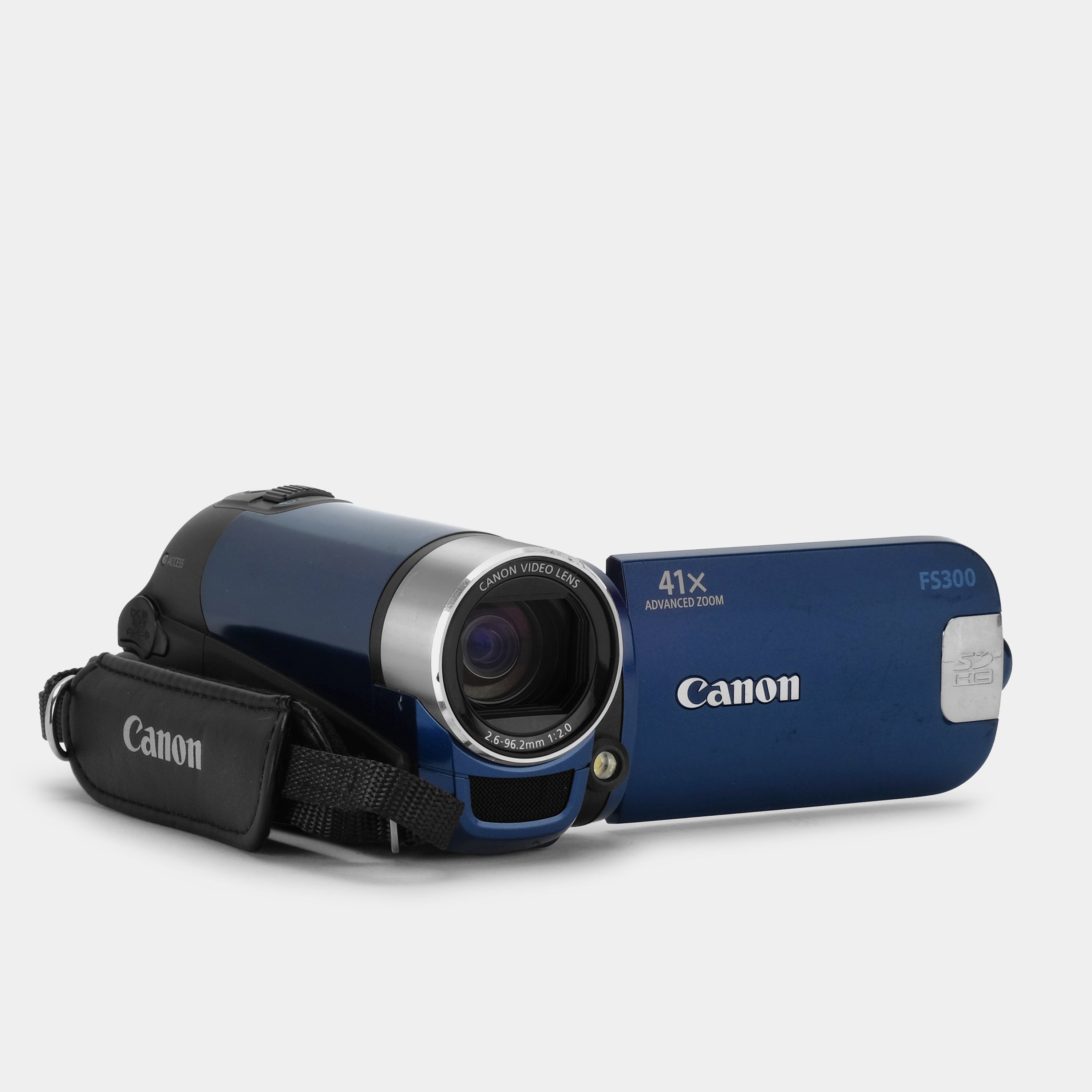 Canon FS300 HD Digital Camcorder - 1080p Video Camera with 57x Zoom, Image Stabilization & SD Card Slot - Perfect for Vlogging, Travel Videos & Home Movies