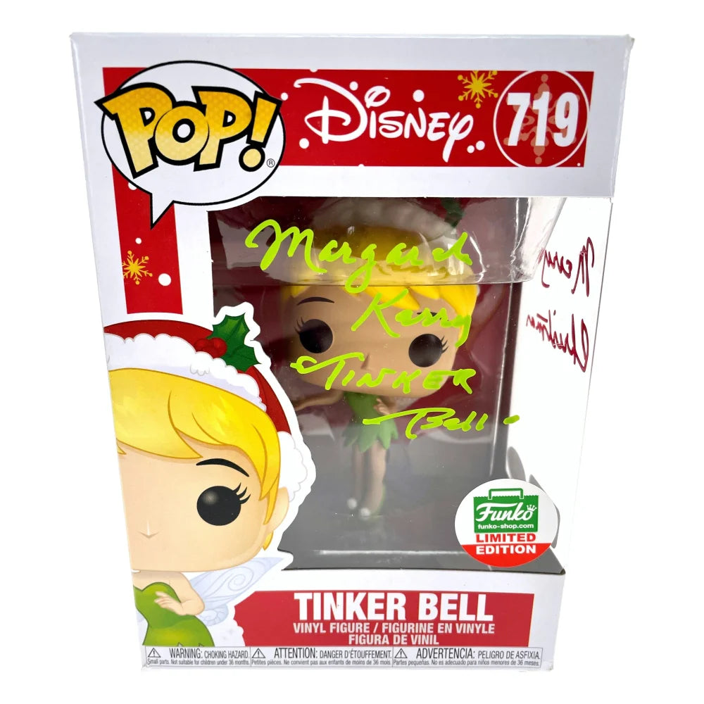 Margaret Kerry Autographed Tinker Bell Funko Pop Vinyl Figure - JSA Certified COA - Christmas Inscription - Disney Collectible for Fans & Gift Giving - Perfect for Display, Disney Collections & Holiday Presents