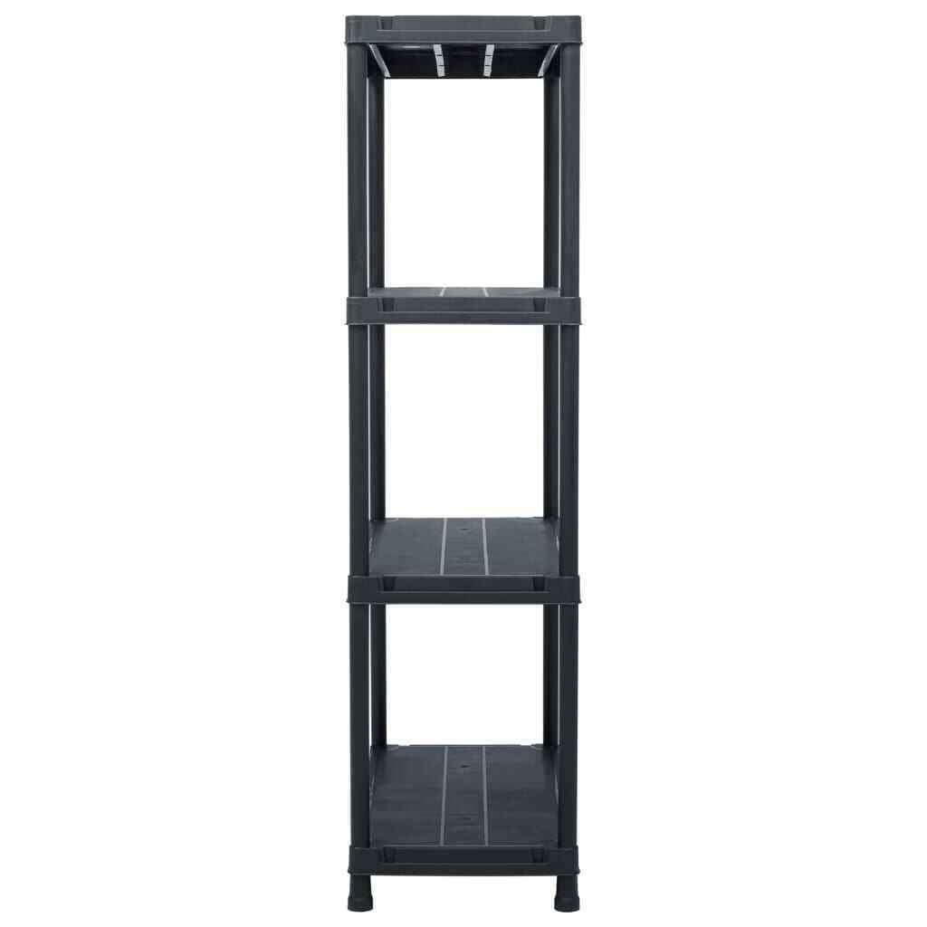 Heavy Duty Plastic Storage Shelf Rack - 220.5lb Capacity, 54.3