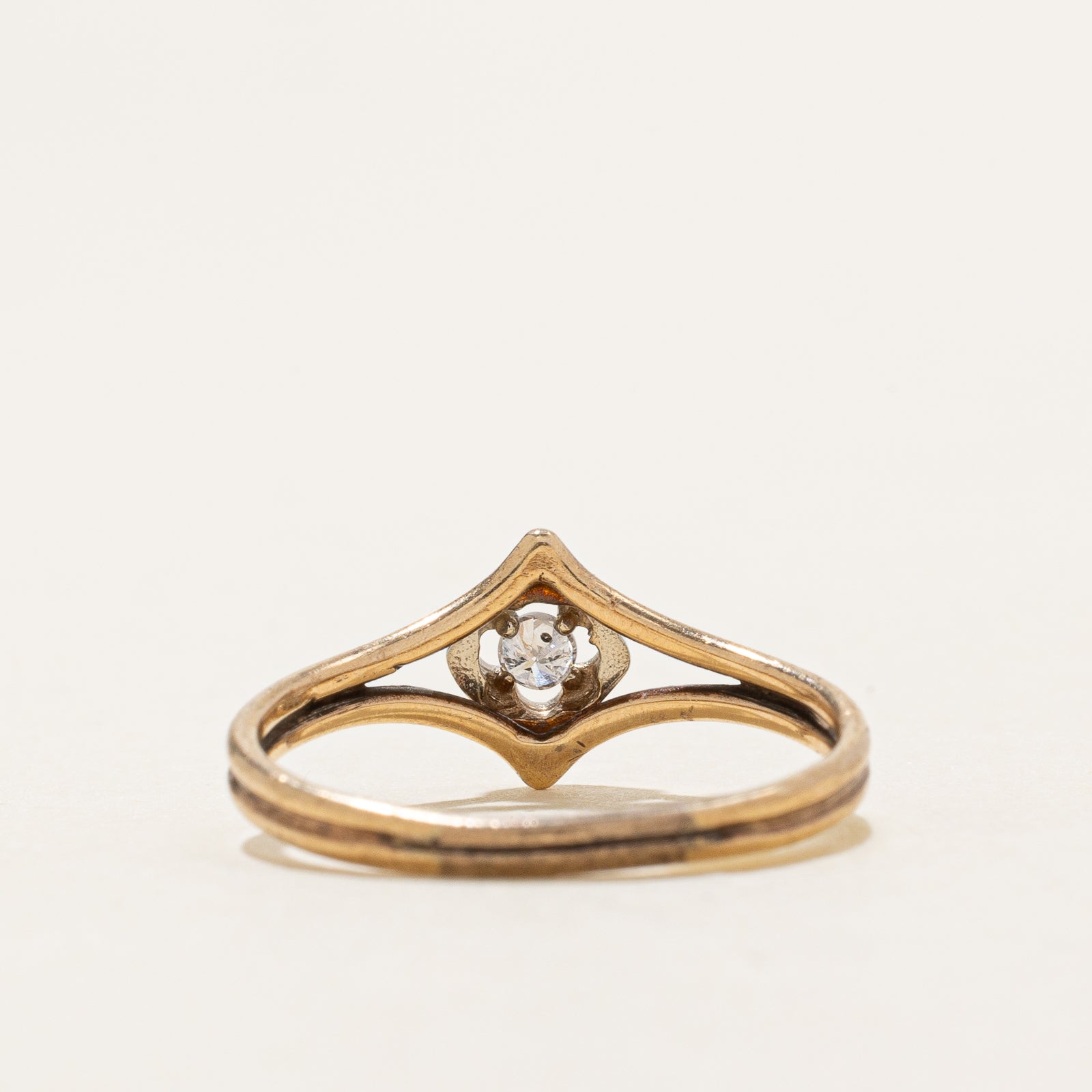 0.05ct Diamond Openwork Ring - Size 6 | Elegant Stackable Band for Women, Perfect for Weddings, Anniversaries & Everyday Wear