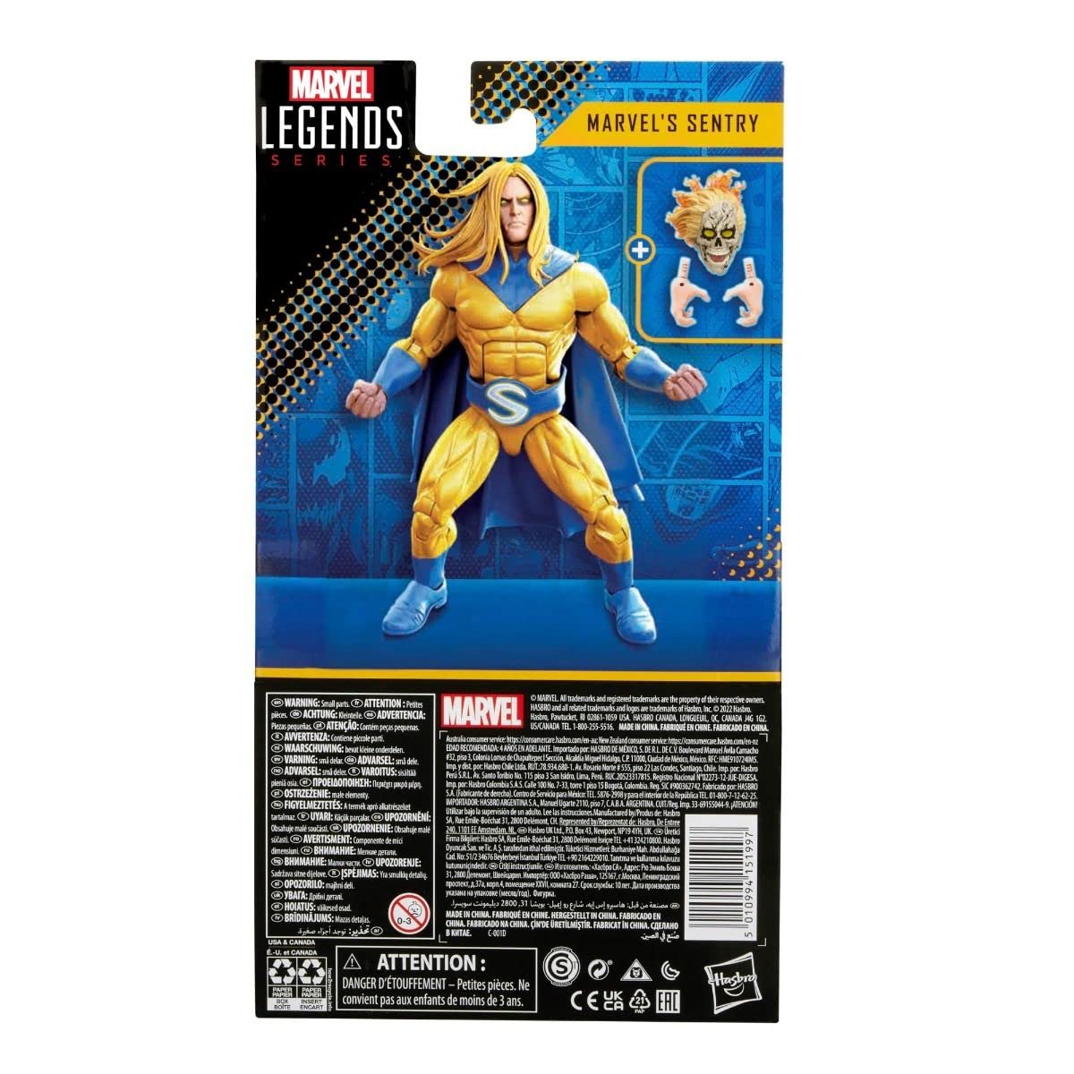 Hasbro Marvel Legends Series The Sentry Action Figure 6-inch Collectible Toy (F3435) - Perfect for Marvel Fans, Collectors & Superhero Displays