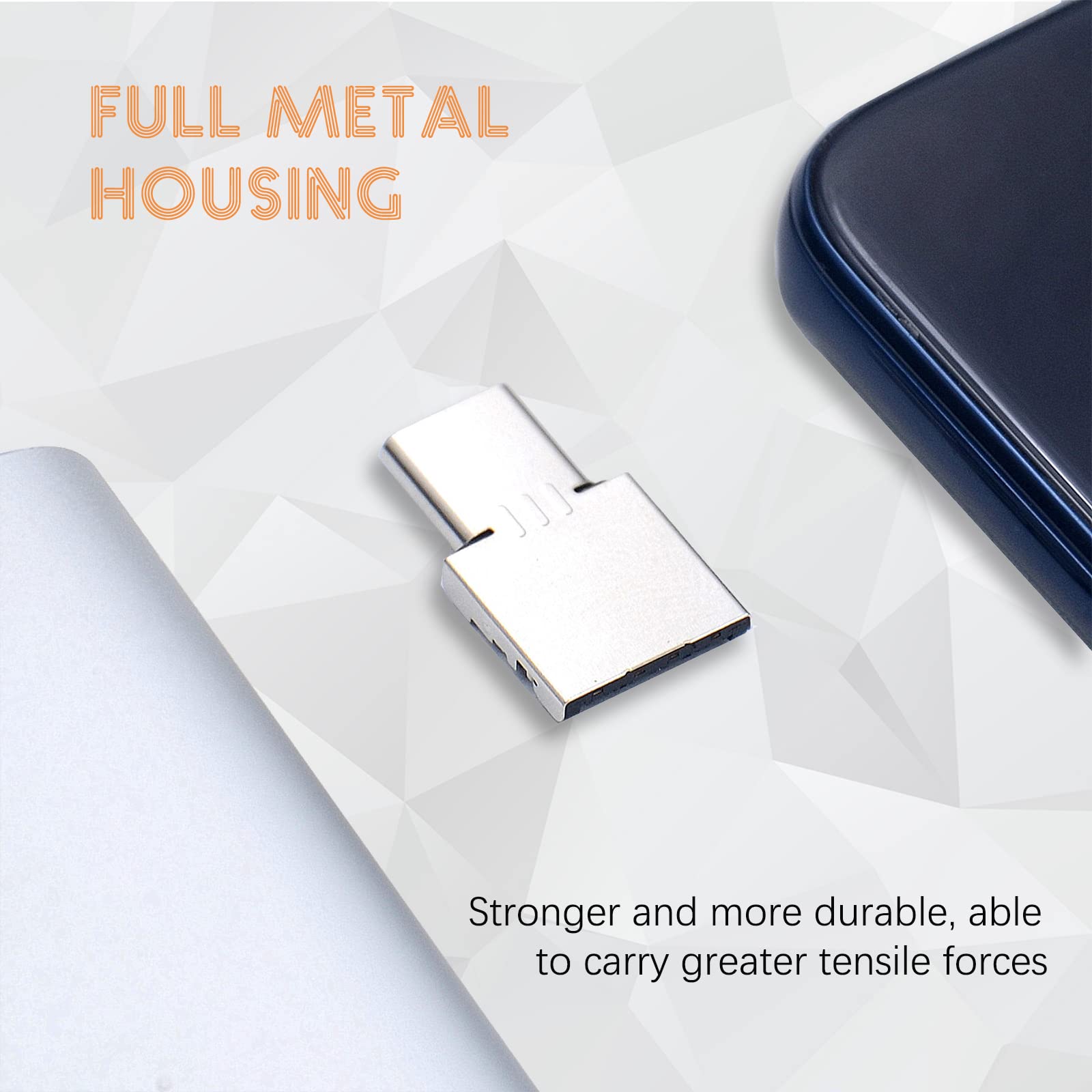 10 Pack USB C to USB Adapter - Mini USB C Male to USB A Female Converter - Slim & Hidden Design for MacBook, iPad, Samsung - Perfect for Travel, Office & Charging Cables