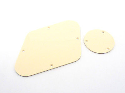 Stentor Les Paul Style Guitar Rear Access Backplates - Cream Color for Easy Maintenance & Upgrades | Perfect for Electric Guitar Repairs & Custom Modifications