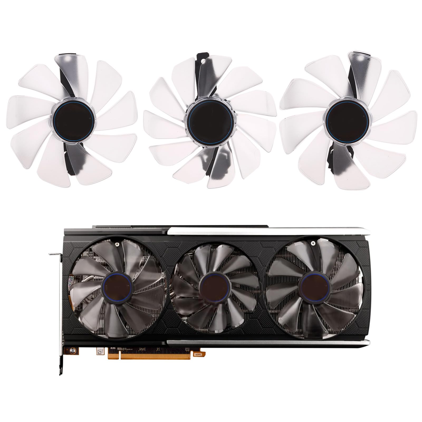 Radeon RX5700XT 8GB NITRO+ Special Edition GDDR6 Graphics Card Cooling Fan Replacement - High Performance PC Cooling Accessory for Gaming & Video Editing