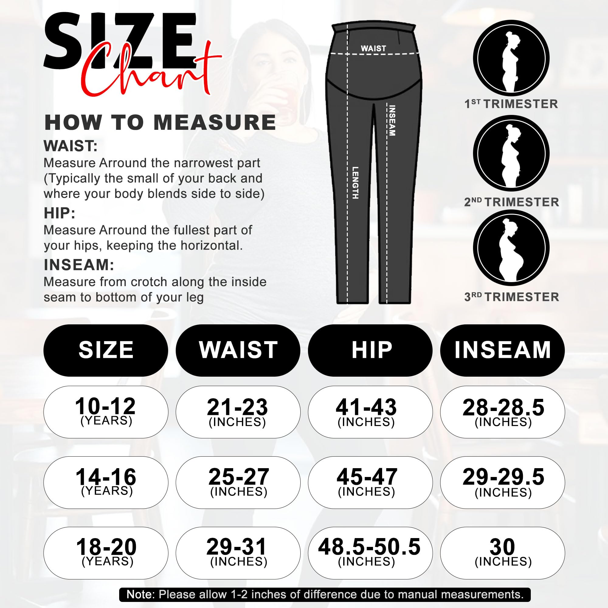 **The Fancy Dress® Women's Maternity Fleece Joggers – Over The Bump Pregnancy Pants for Belly Support, Full Ankle Length, Loose & Comfortable – Perfect for Casual Wear, Lounging & Running Errands**