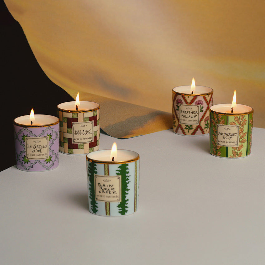 Ginori 1735 Profumi Luchino Tutti Frutti Scented Mini Candles Set of 5 - Perfect for Home Decor, Gift Giving & Aromatherapy Relaxation