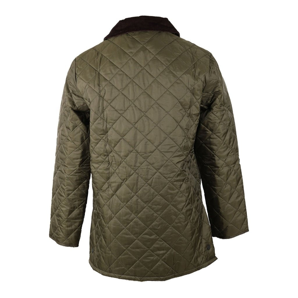 BARBOUR Liddesdale Quilted Jacket for Men & Women - Lightweight Water-Resistant Outdoor Coat in Olive Green | Perfect for Hiking, Camping & Casual Wear