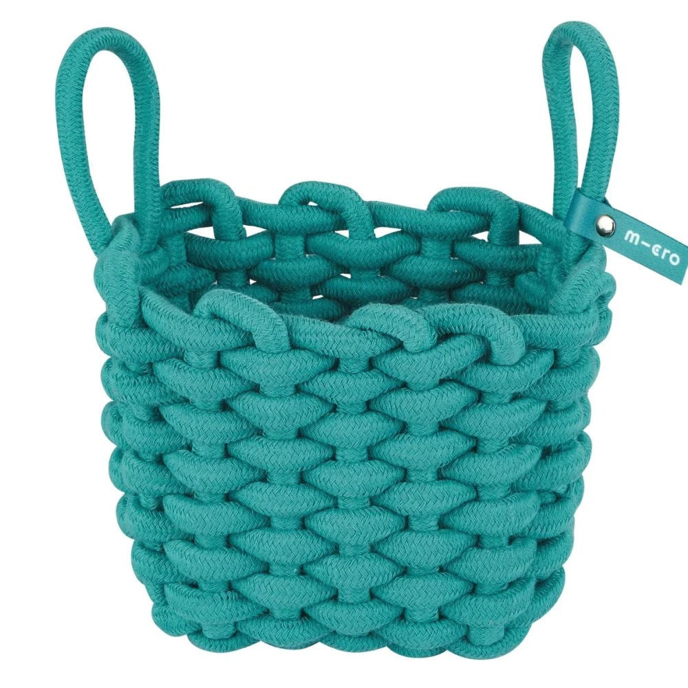 Premium Micro Woven Cotton Scooter Handlebar Basket - Lightweight & Durable Storage for Commuting, Shopping & Outdoor Adventures