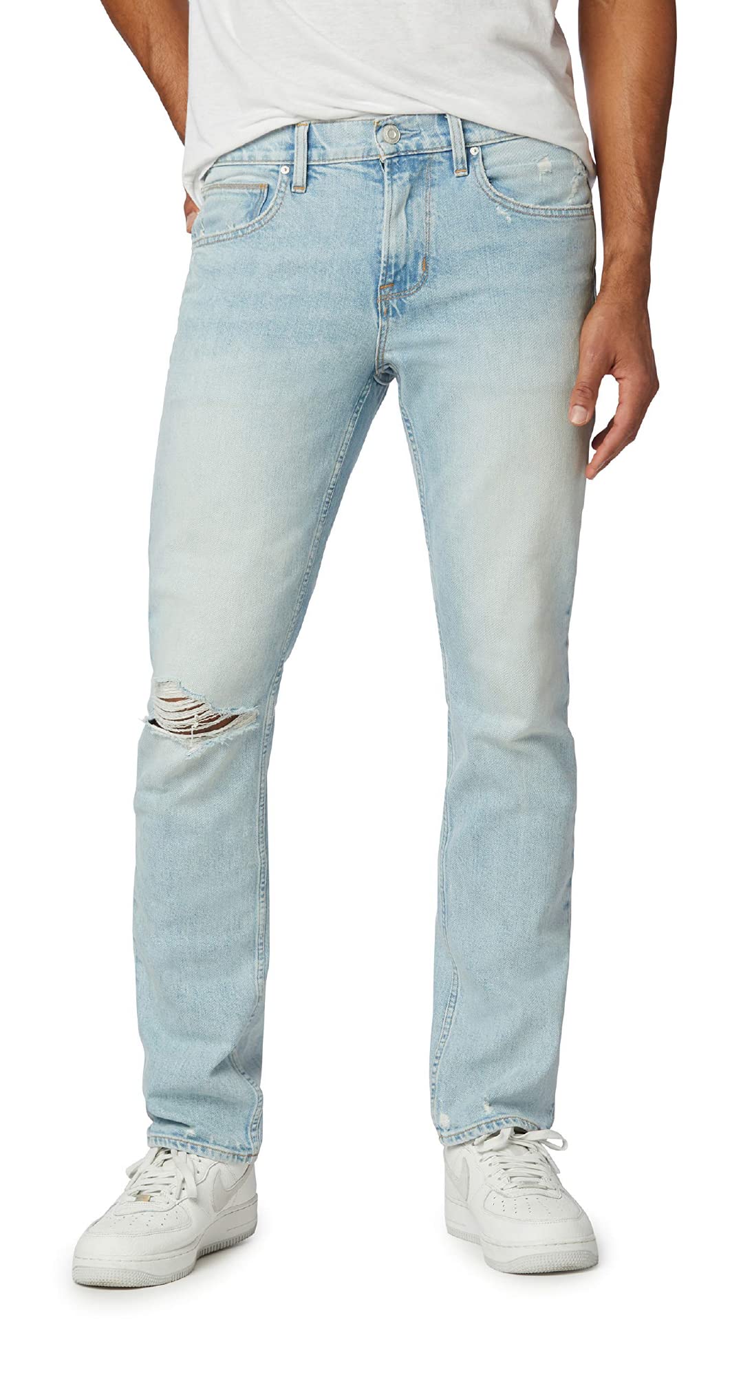 HUDSON Men's Blake Slim Straight Leg Jean - Comfortable Stretch Denim Pants for Casual Wear & Everyday Outfits