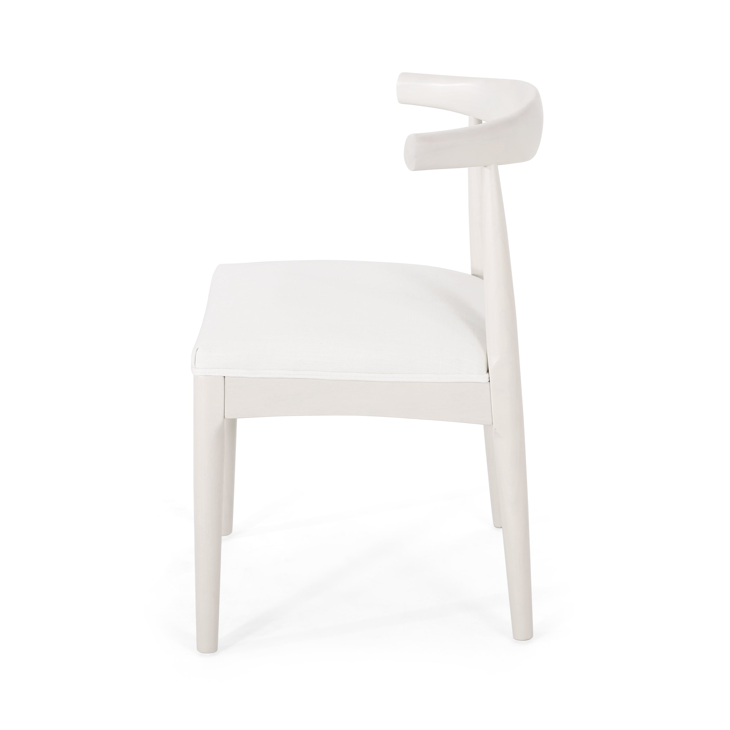 Modern Dining Chairs Set of 2 - Comfortable Kitchen Chairs with Padded Seat - Perfect for Dining Room, Kitchen, Breakfast Nook & Small Spaces