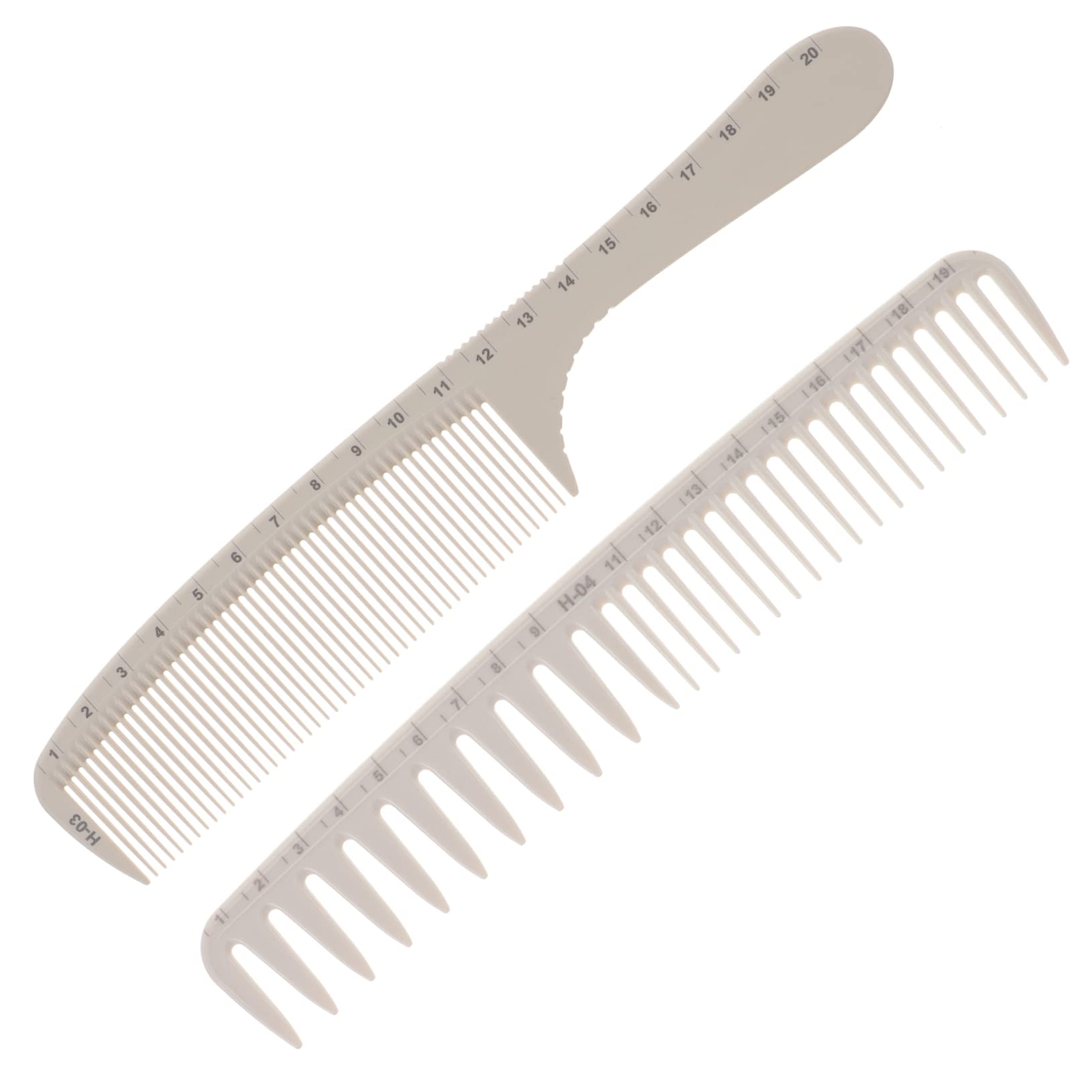 Minkissy Professional Hair Cutting Comb - Precision Ruler Comb with Wide & Thin Teeth for Styling, Braiding, Barber & Salon Use - Perfect for Hairdressers, Stylists & Home Haircuts
