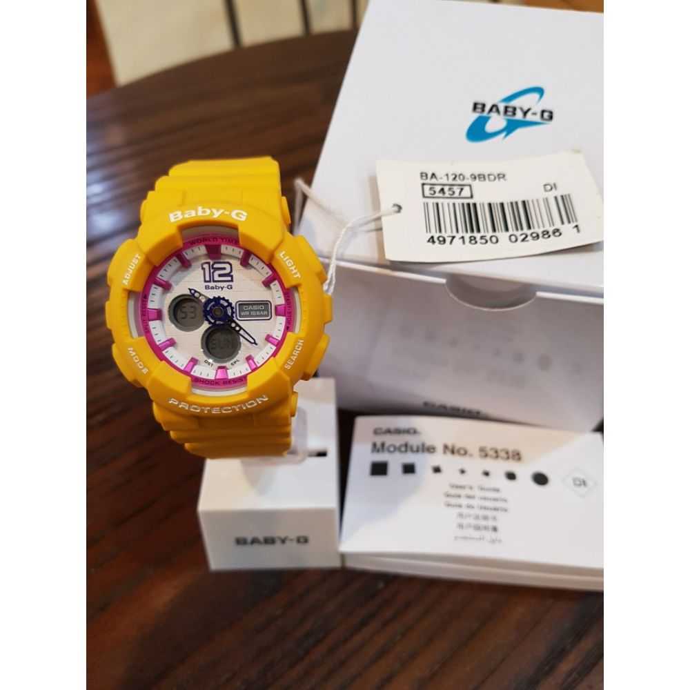 Casio Baby-G BA-120-9BDR Digital Sport Watch for Women - Shock Resistant, Water Resistant, Stylish & Durable - Perfect for Running, Swimming & Outdoor Activities