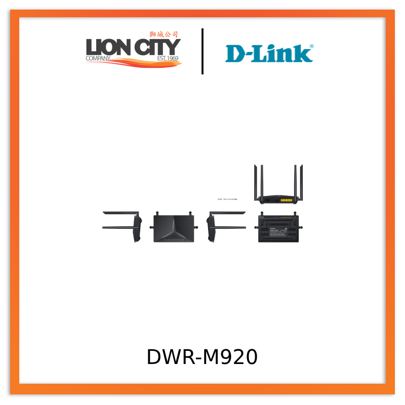 D-Link DWR-M920 (2022) N300 4G LTE WiFi Router - High-Speed Wireless Internet for Home & Travel - Perfect for Remote Work, Streaming & Gaming