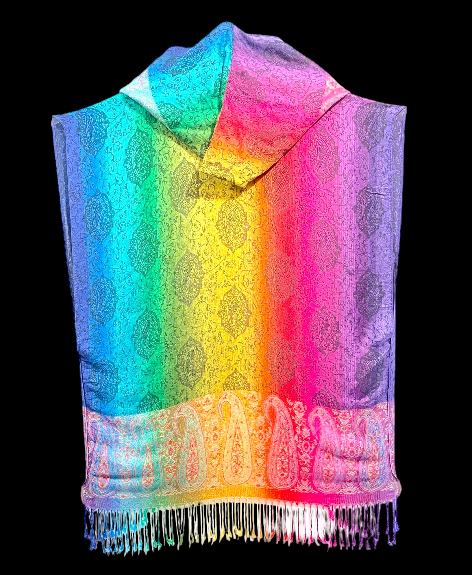 PASH KIMONO Rainbow - Stylish Japanese Kimono Robe for Women | Perfect for Loungewear, Spa Days & Cultural Events