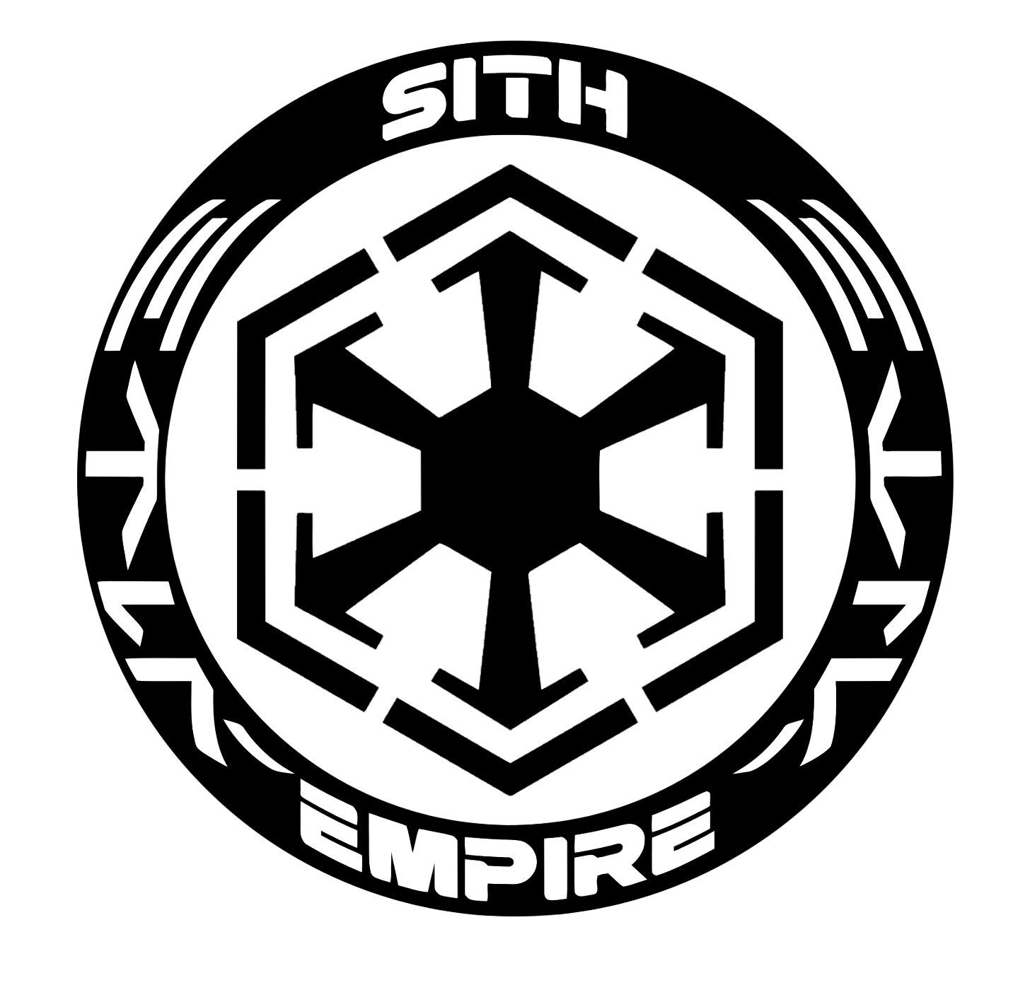 Premium Sith Empire Decal Vinyl Sticker - Matte Black 5.5 Inch for Cars, Trucks, SUVs, Vans & Motorcycles - Durable Wall & Window Graphics - Perfect for Star Wars Fans, Gaming Rooms & Vehicle Customization