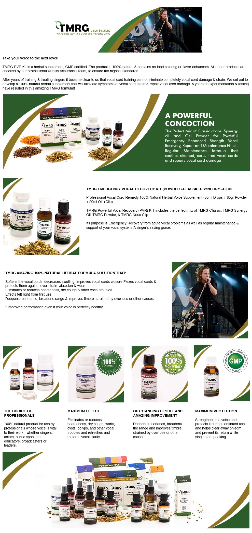 Professional Vocal Recovery Kit for Singers & Speakers - 30ml Herbal Voice Drops, 85g Voice Powder, 20ml Synergy Oil with Clip - Natural Remedy for Throat Soothing & Vocal Cord Repair - Perfect for Performances, Teaching, and Public Speaking