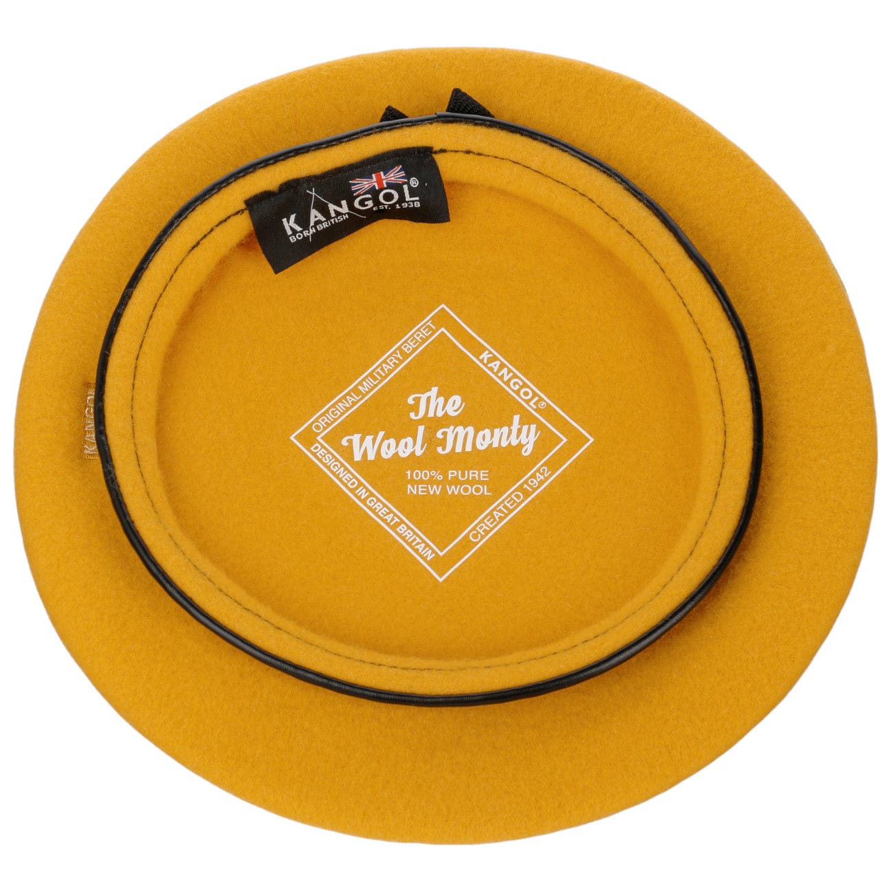 Kangol Monty Beret - Classic Wool Beret Hat for Men & Women | Stylish & Comfortable for Everyday Wear, Fashion Outfits & Cold Weather