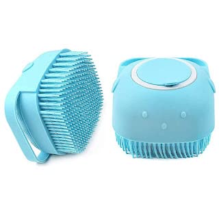 Premium Silicone Bath Body Brush with Shampoo Dispenser - Exfoliating Scrubber for Deep Cleaning & Gentle Massage - Shower Brush for Men, Women & Kids - Multicolor - Perfect for Spa, Home & Travel Use