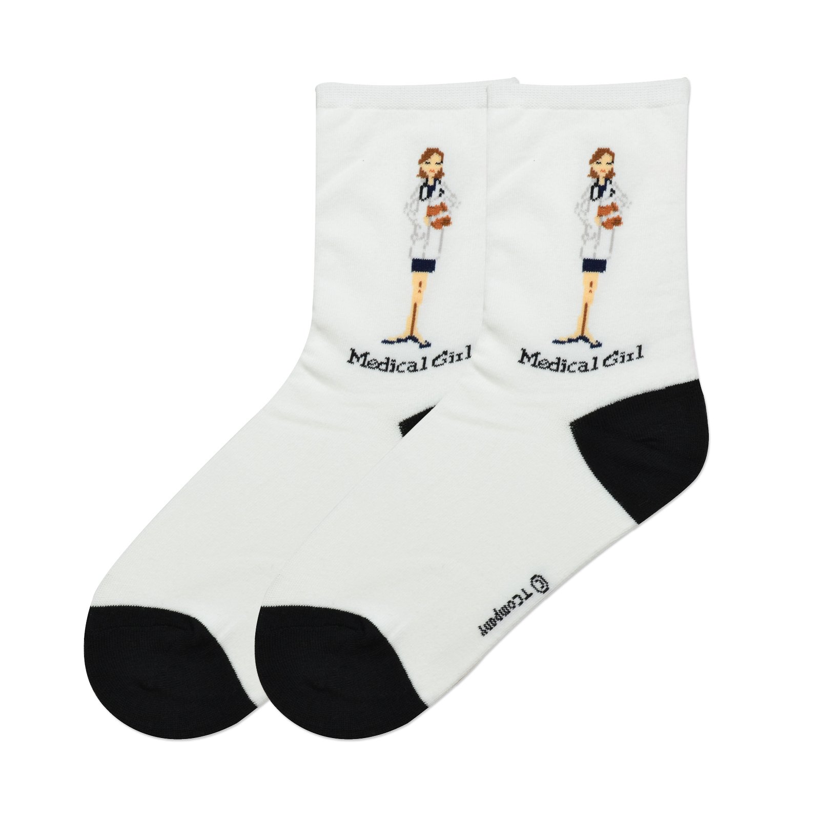 Women's Girl Power Novelty Socks by K. Bell - Perfect for Work & Gym