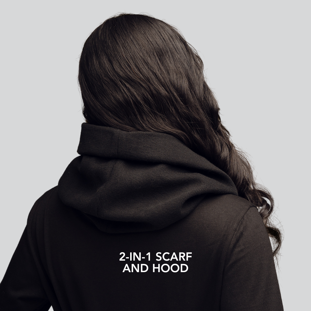 Waterproof Satin Lined Hairbrella Infinity Rain Scarf - Stylish Hair Protection for Rainy Days & Outdoor Activities