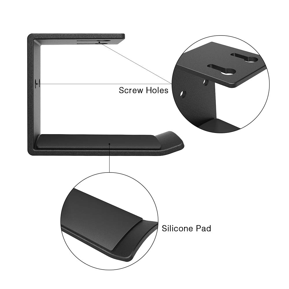Under Desk Headphone Holder Hook Mount - Space Saving 3M Adhesive Headset Hanger for Sony, Sennheiser, Beats, Bose & More - Perfect for Office, Gaming Setup & Home Organization