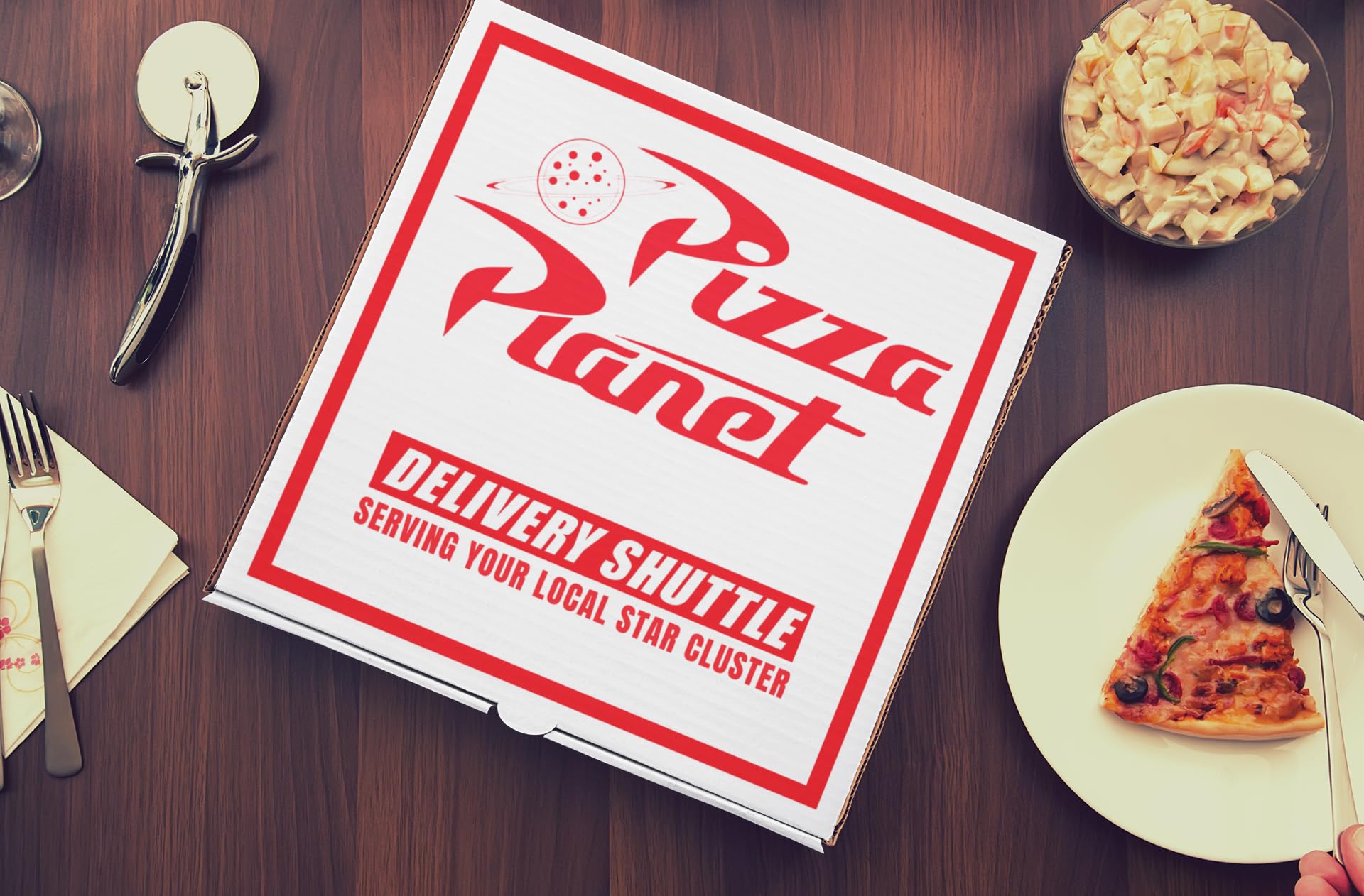 Large 14-Inch Pizza Planet Box - Premium Pizza Storage & Delivery Box for Restaurants, Takeout & Parties | Perfect for Pizza Shops, Catering & Home Use