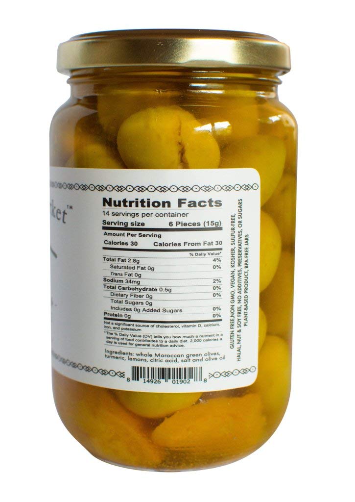 Premium Marrakesh Spiced Olives - Authentic Moroccan Flavors | Gourmet Snack for Charcuterie Boards, Cocktail Parties & Mediterranean Dishes