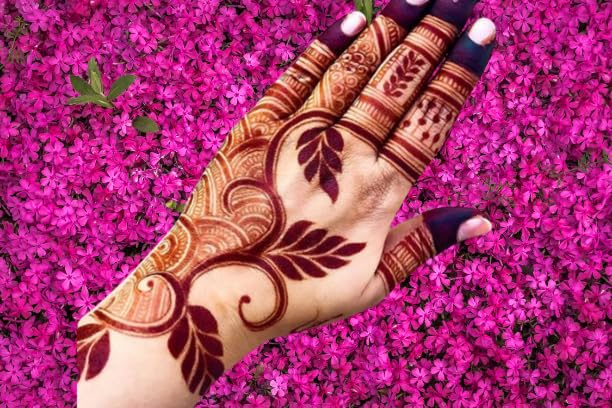 Aspire Henna Mehandi Tattoo Stencil Sticker Pack of 2 - Temporary Body Art for Hands, Fingers & Face | Safe for Kids, Girls & Women | Perfect for Parties, Weddings & Festivals | DC-AEC-271