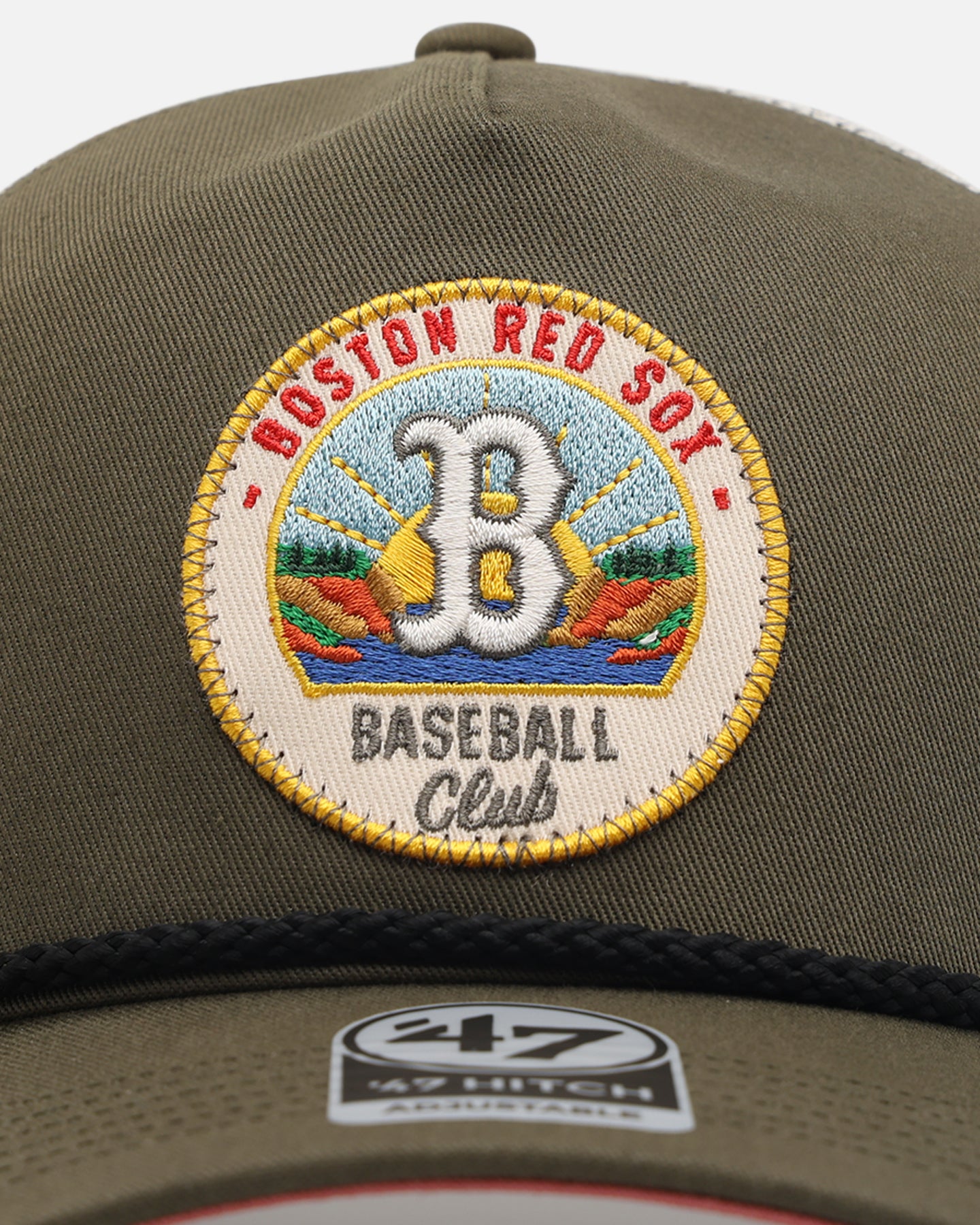 47 Brand Boston Red Sox 'Casting Call' '47 Hitch Trucker Snapback Sandalwood Hat - Adjustable Baseball Cap for Men & Women - Perfect for Baseball Games, Outdoor Sports & Casual Wear
