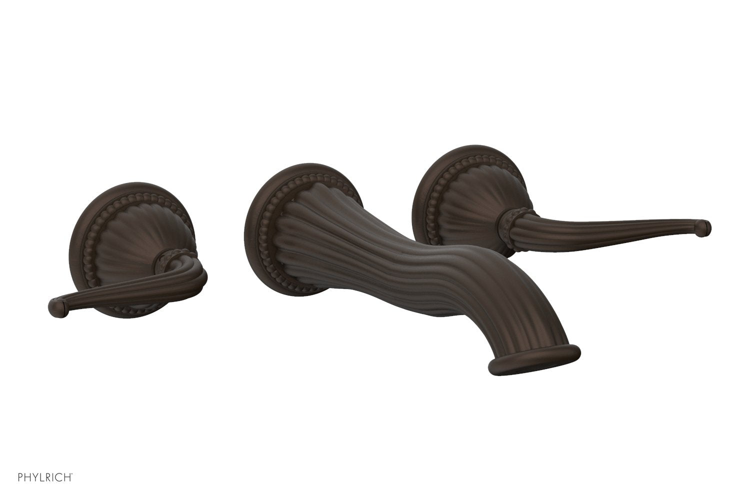 GEORGIAN & BARCELONA Wall Lavatory Set Lever Handles WL141 - Bathroom Sink Faucet for Modern & Traditional Decor - Perfect for Home, Hotel, and Commercial Use