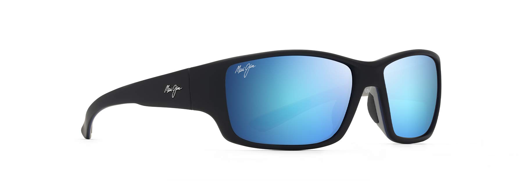 Maui Jim Men's Local Kine Polarized Wrap Sunglasses - UV Protection, Lightweight & Stylish for Driving, Fishing & Outdoor Activities