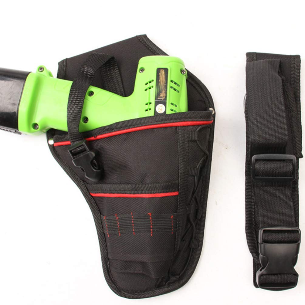 1pc Electric Drill Belt Bag - Portable Tool Pouch for Electric Wrench & Drill Accessories - Durable Waist Tool Carrier for Electricians & DIY Projects - Perfect for Construction, Home Repair & Workshop Use