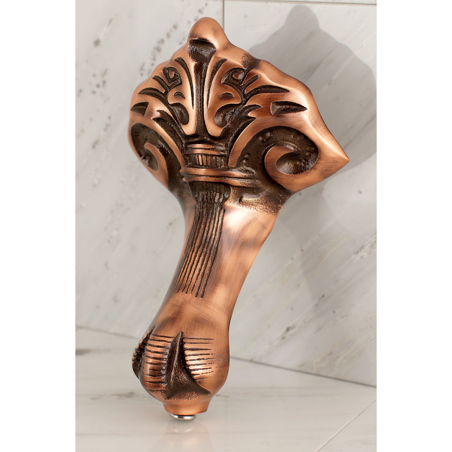 Aqua Eden NHVCTZB6 4-Piece Eagle Claw Cast Iron Tub Feet Set in Naples Bronze Finish - Perfect for Vintage & Modern Bathroom Decor