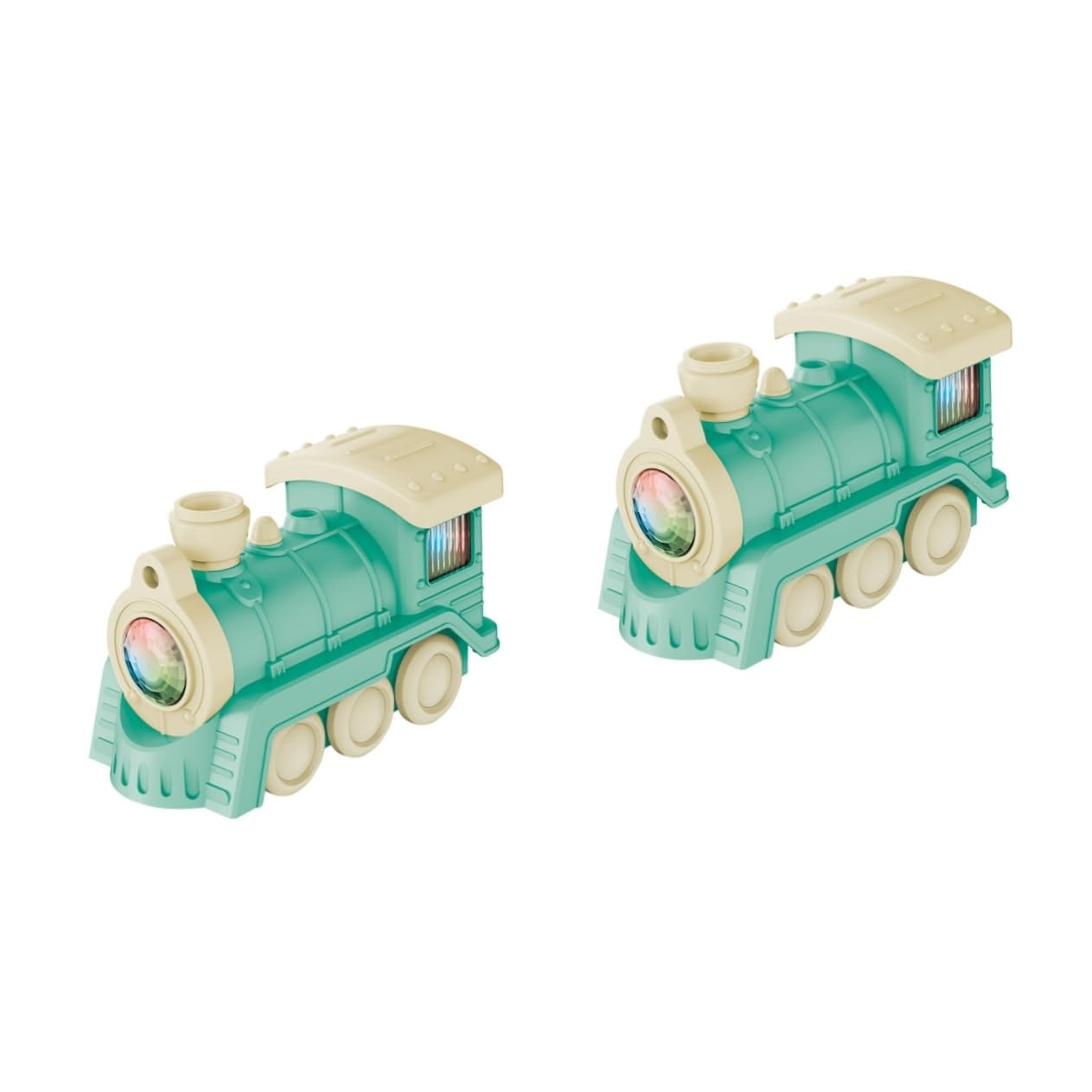 Toyvian 2-Piece Electric Train Set with Spray Function - Miniature Toy Train for Kids, Realistic Simulation Model Vehicle - Perfect for Birthday Gifts & Playroom Decor