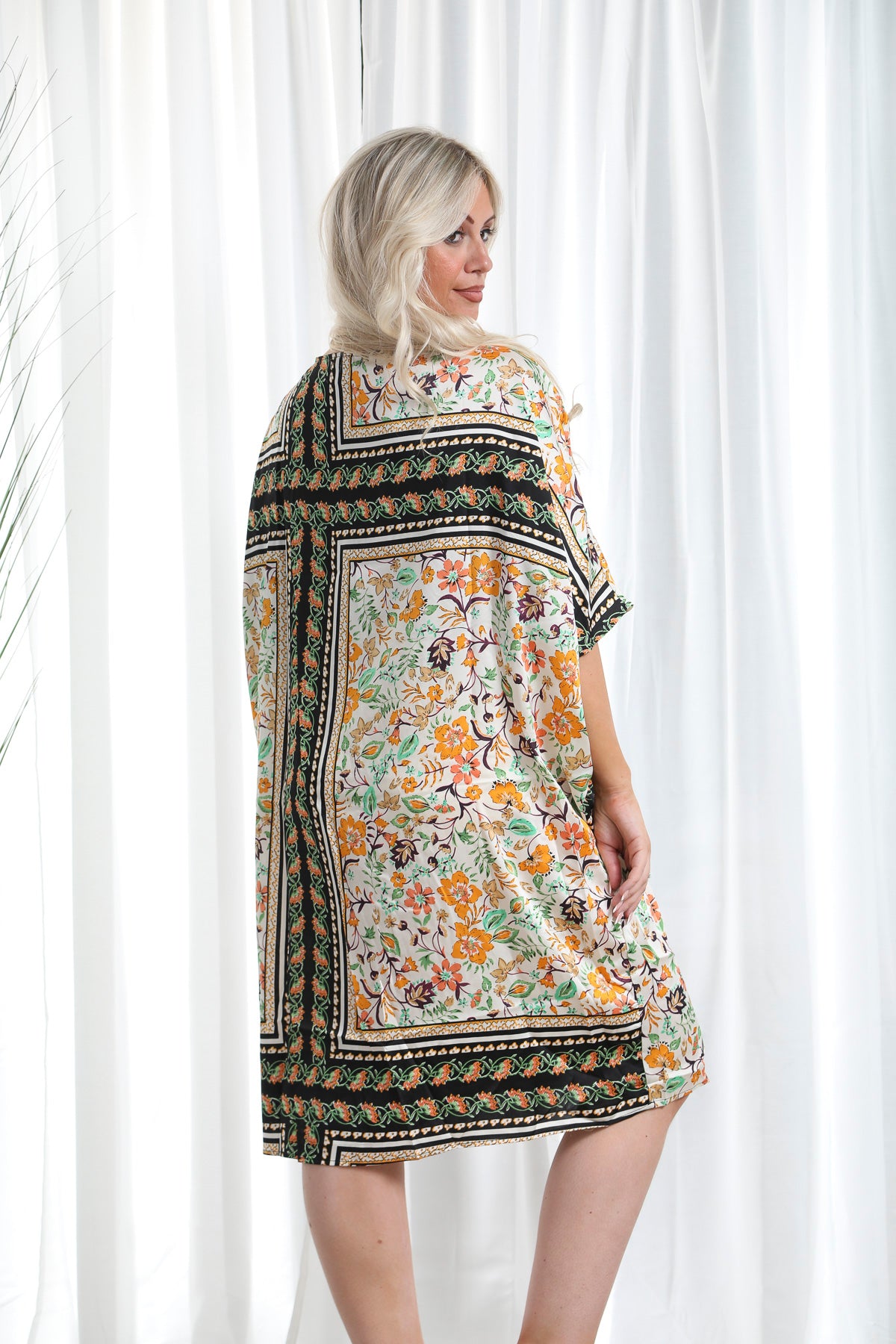 Elegant Black Marseille Kaftan Dress for Women - Boho Chic Loose Fit Maxi Dress - Perfect for Beach, Vacation, and Summer Outfits